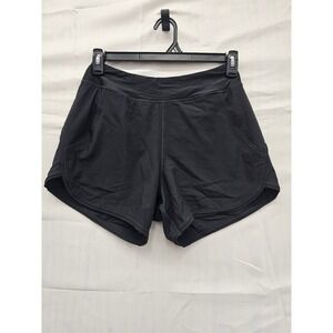 Lands End Womens Black Active Shorts with Liner XS STYLE26LETS045 New